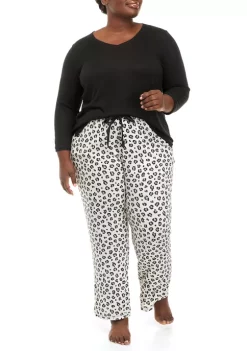 Best reviews of 💯 Kim Rogers® Plus Size Whisperluxe 3/4 Sleeve Pajama Set ❤️ -Kim Rogers® Shop Belk 463
