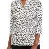 Best reviews of 😀 Kim Rogers® 👩 Women's 3/4 Sleeve Animal Print Henley 👚 Shirt 👍 -Kim Rogers® Shop Belk 528