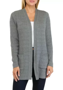 Coupon 🌟 Kim Rogers® 👩 Women's Long Sleeve Cable Cardigan Sweater 😀 -Kim Rogers® Shop Belk 688