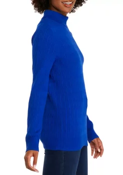 Cheapest ✔️ Kim Rogers® 👩 Women's Long Sleeve Cable Knit Turtleneck Sweater 💯 -Kim Rogers® Shop Belk 71
