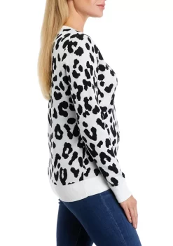 Deals 🎁 Kim Rogers® 👩 Women's Long Sleeve Crew Neck Jacquard Sweater 🥰 -Kim Rogers® Shop Belk 732