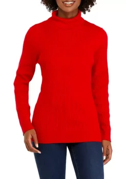 Cheapest ✔️ Kim Rogers® 👩 Women's Long Sleeve Cable Knit Turtleneck Sweater 💯 -Kim Rogers® Shop Belk 74