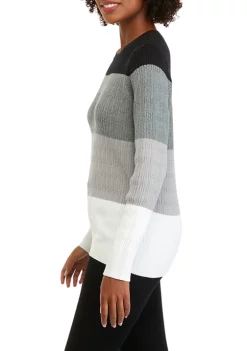 Wholesale 🌟 Kim Rogers® 👩 Women's Color Block Stripe Sweater 👏 -Kim Rogers® Shop Belk 761