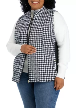 Cheap 😀 Kim Rogers® Plus Size Quilted Printed Vest 🥰 -Kim Rogers® Shop Belk 777