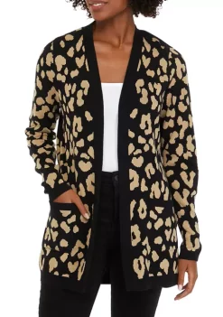 Budget 🎁 Kim Rogers® 👩 Women's Long Sleeve Jacquard Cardigan 🧨