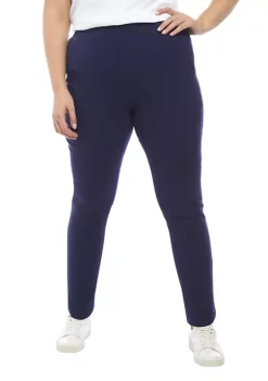 Discount ⌛ Kim Rogers® Plus Size Cotton Blend Pants - Short Length ✔️ -Kim Rogers® Shop Belk 802