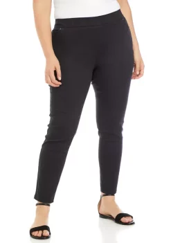 Discount ⌛ Kim Rogers® Plus Size Cotton Blend Pants - Short Length ✔️ -Kim Rogers® Shop Belk 805