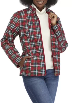 Buy ✔️ Kim Rogers® 👩 Women's Printed Everyday Quilted Puffer Jacket 😀