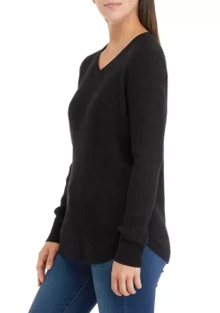 Best Pirce ⌛ Kim Rogers® 👩 Women's Long Sleeve Cable V-Neck Sweater 👍 -Kim Rogers® Shop Belk 81