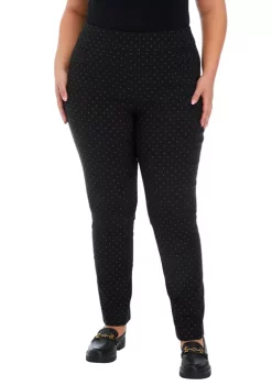 Discount 🤩 Kim Rogers® Plus Size Lurex Diamond Pants 👍 -Kim Rogers® Shop Belk 828