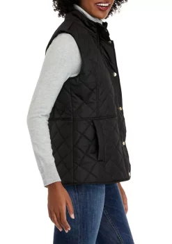 Hot Sale 🧨 Kim Rogers® 👩 Women's Solid Quilted Vest 🌟 -Kim Rogers® Shop Belk 847