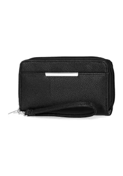Best Pirce 💯 Kim Rogers® Bonded Leather Sierra Double Zip Around Wristlet ⭐ -Kim Rogers® Shop Belk 935