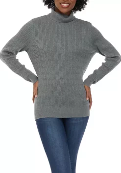Cheapest 👏 Kim Rogers® 👩 Women's Long Sleeve Cable Knit Sweater 🤩 -Kim Rogers® Shop Belk 988